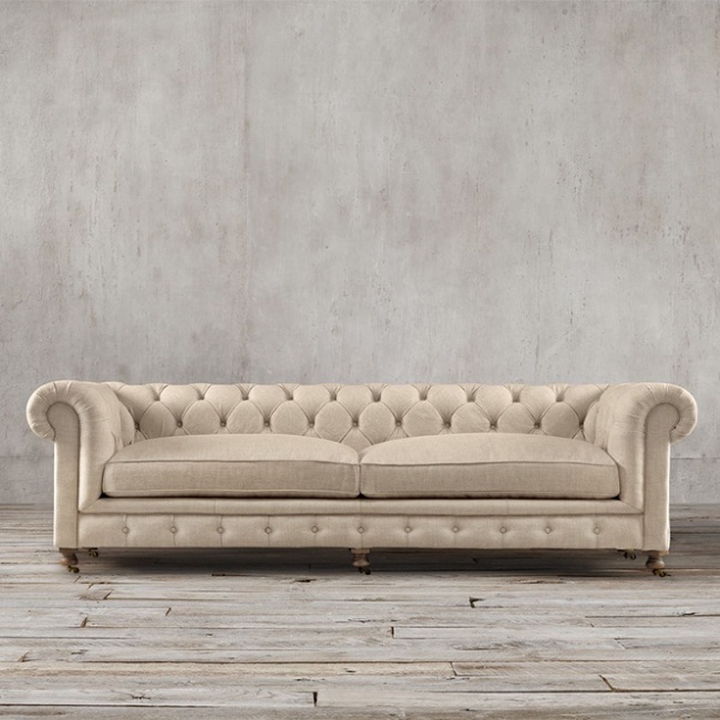 Sofa văng nỉ đẹp dáng tân cổ điển sang trọng nỉ cao cấp bền đẹp VN02